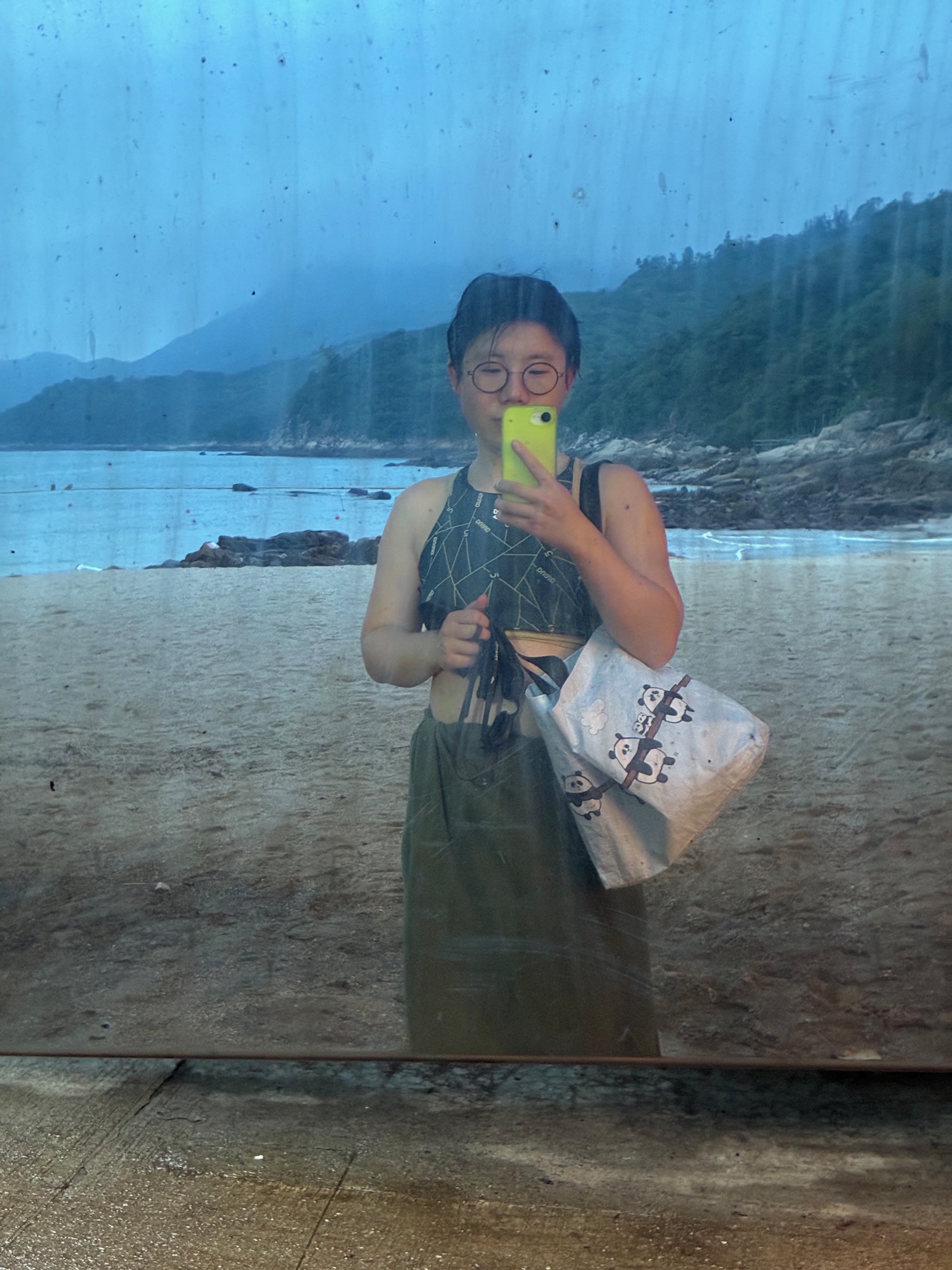 After swimming, Lamma Island