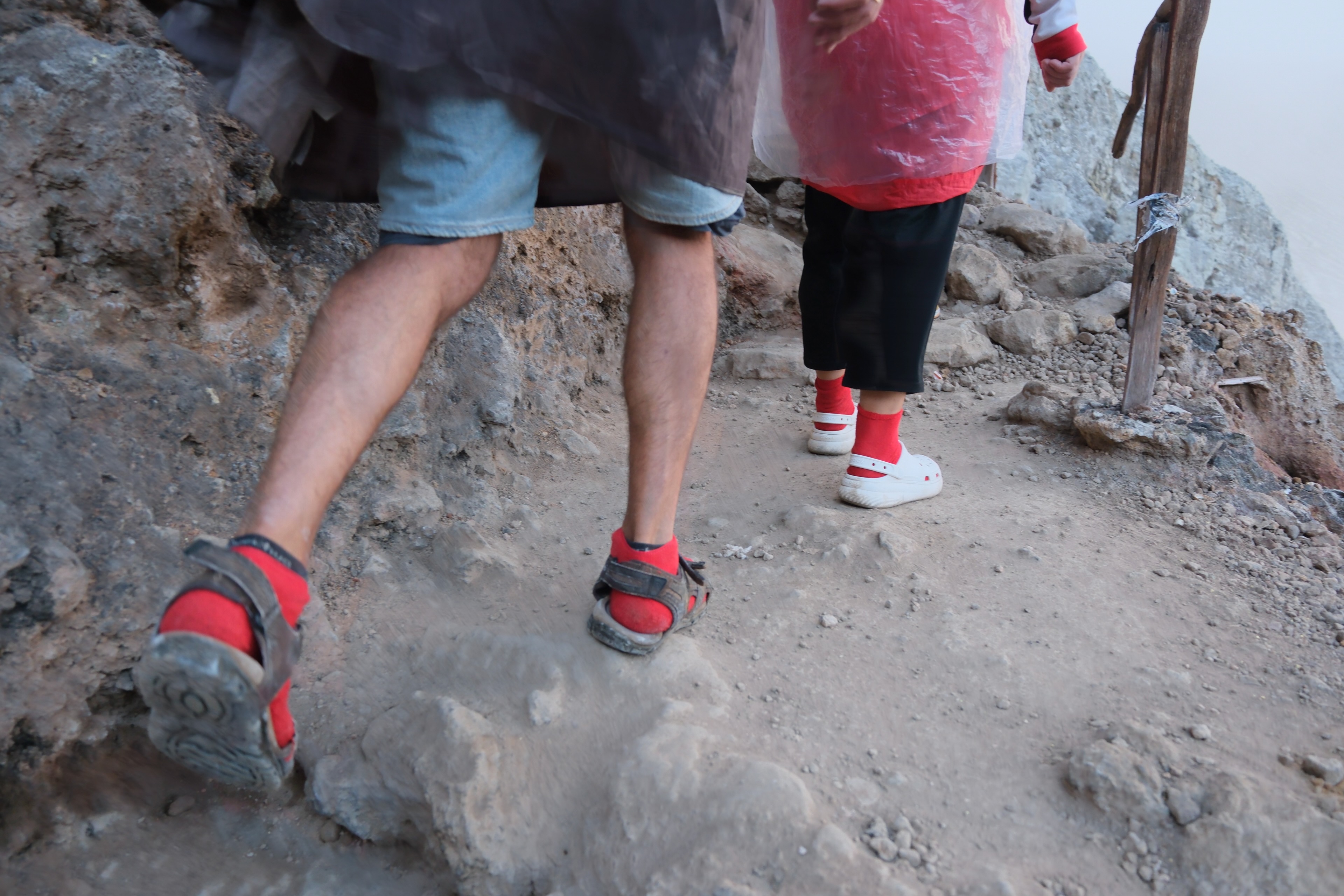 At the crater rim, Kawah Ijen